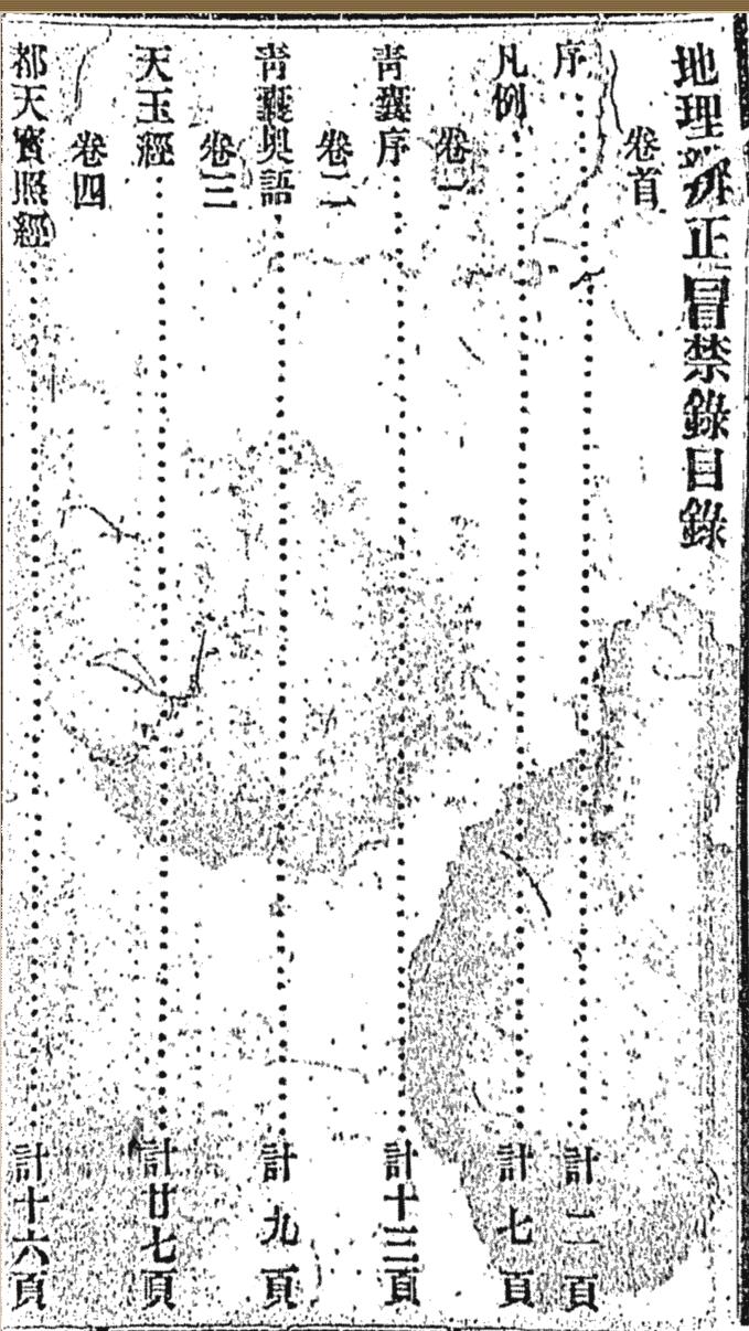 《地理辨正冒禁录》 – 王元极