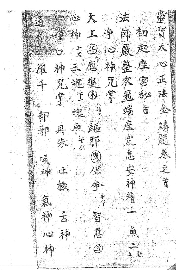 《灵宝天心正法金鳞髓甲》插图1