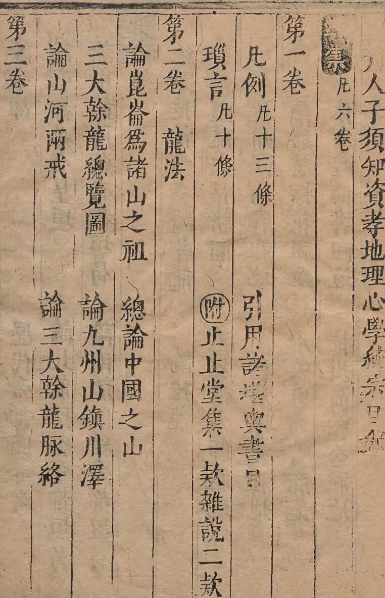 重刊人子须知资孝地理心学统宗 徐善继 徐善述 明万历11年插图5