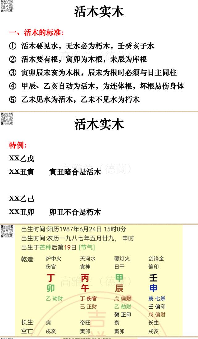 高雅兰《八字看活木朽木全面详解》插图7