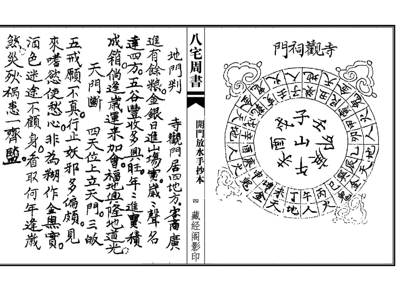 八宅周书（开门放水手抄本）插图11