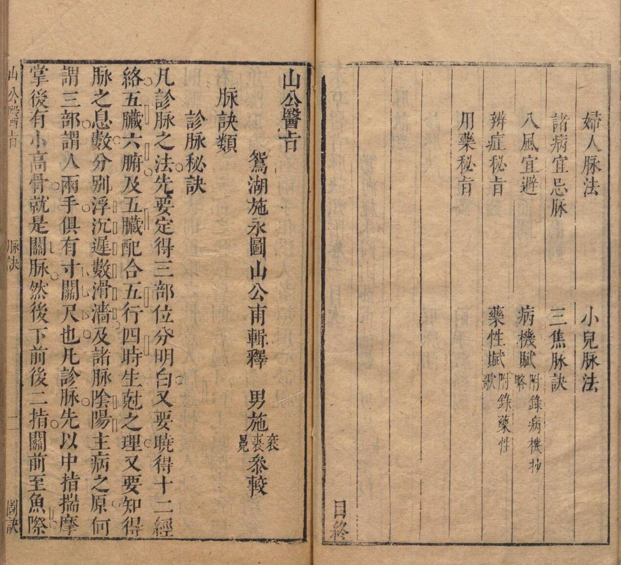 山公医旨食物类 施永图（明）刊本 ,明末插图7