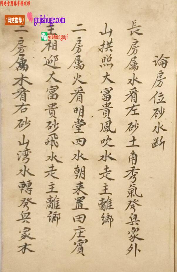 《论房位砂水断》百度网盘下载
